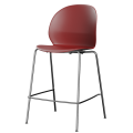 FRITZ HANSEN krzesło barowe niskie N02 chrom różne kolory siedziska cena od: 