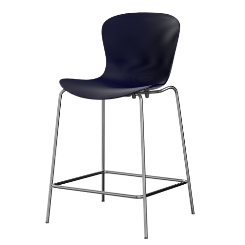 FRITZ HANSEN krzesło barowe niskie NAP chrom różne kolory