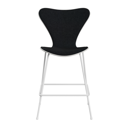FRITZ HANSEN krzesło barowe SERIES 7 64cm barwiony fornir tapicerowany front różne warianty