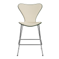 FRITZ HANSEN krzesło barowe SERIES 7 64cm barwiony fornir tapicerowany front różne warianty