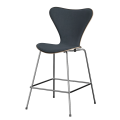 FRITZ HANSEN krzesło barowe SERIES 7 64cm naturalny fornir tapicerowany front różne warianty 