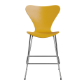 FRITZ HANSEN krzesło barowe SERIES 7 64cm fornir barwiony żółty