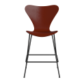 FRITZ HANSEN krzesło barowe SERIES 7 64cm fornir barwiony wenecka czerwień