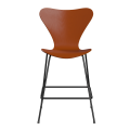 FRITZ HANSEN krzesło barowe SERIES 7 64cm fornir barwiony rajski pomarańcz