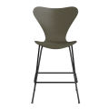 FRITZ HANSEN krzesło barowe SERIES 7 64cm fornir barwiony oliwkowy