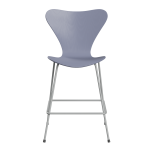 FRITZ HANSEN krzesło barowe SERIES 7 64cm fornir barwiony lawendowy błękit