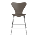 FRITZ HANSEN krzesło barowe SERIES 7 64cm fornir barwiony gliniany brąz