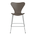 FRITZ HANSEN krzesło barowe SERIES 7 64cm fornir barwiony gliniany brąz