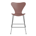 FRITZ HANSEN krzesło barowe SERIES 7 64cm fornir barwiony dzika róża