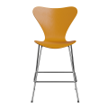 FRITZ HANSEN krzesło barowe SERIES 7 64cm fornir barwiony ciemny żółty