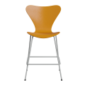 FRITZ HANSEN krzesło barowe SERIES 7 64cm fornir barwiony ciemny żółty
