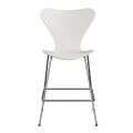 FRITZ HANSEN krzesło barowe SERIES 7 64cm fornir lakierowany biały