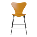 FRITZ HANSEN krzesło barowe SERIES 7 64cm fornir lakierowany ciemny żółty