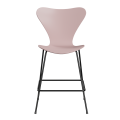 FRITZ HANSEN krzesło barowe SERIES 7 64cm fornir lakierowany blady róż