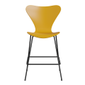 FRITZ HANSEN krzesło barowe SERIES 7 64cm fornir lakierowany żółty