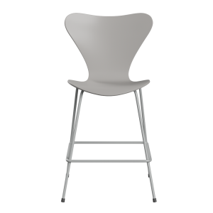 FRITZ HANSEN krzesło barowe SERIES 7 64cm fornir lakierowany szarość 9