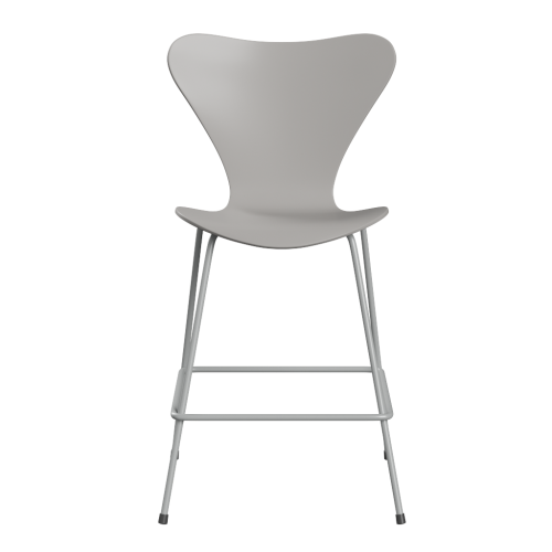 FRITZ HANSEN krzesło barowe SERIES 7 64cm fornir lakierowany szarość 9
