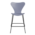 FRITZ HANSEN krzesło barowe SERIES 7 64cm fornir lakierowany lawendowy błękit