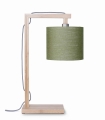 LAMPA STOŁOWA HIMALAYA BAMBUSOWA PODSTAWA, LNIANY ABAŻUR, WIELE KOLORÓW	- IT'S ABOUT ROMI