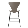 FRITZ HANSEN krzesło barowe SERIES 7 64cm fornir lakierowany gliniany brąz