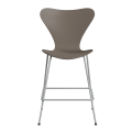 FRITZ HANSEN krzesło barowe SERIES 7 64cm fornir lakierowany gliniany brąz
