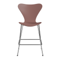 FRITZ HANSEN krzesło barowe SERIES 7 64cm fornir lakierowany dzika róża