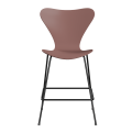 FRITZ HANSEN krzesło barowe SERIES 7 64cm fornir lakierowany dzika róża