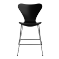 FRITZ HANSEN krzesło barowe SERIES 7 64cm fornir lakierowany czarny