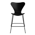 FRITZ HANSEN krzesło barowe SERIES 7 64cm fornir lakierowany czarny