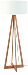 LAMPA PODŁOGOWA EVEREST BAMBUS 4-NOŻNA 127CM/ABAŻUR 60X30CM, LNIANY BIAŁY  GOOD&MOJO