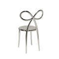 KRZESŁO RIBBON METALOWE SREBRNE	- QEEBOO