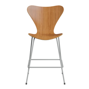 FRITZ HANSEN krzesło barowe SERIES 7 64cm fornir naturalny wiśnia