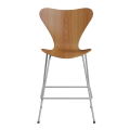 FRITZ HANSEN krzesło barowe SERIES 7 64cm fornir naturalny wiąz