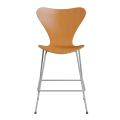 FRITZ HANSEN krzesło barowe SERIES 7 64cm fornir naturalny sosna oregon