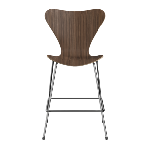 FRITZ HANSEN krzesło barowe SERIES 7 64cm fornir naturalny orzech