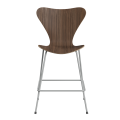 FRITZ HANSEN krzesło barowe SERIES 7 64cm fornir naturalny orzech