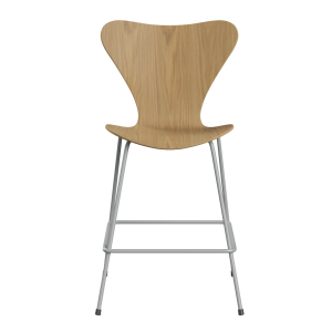 FRITZ HANSEN krzesło barowe SERIES 7 64cm fornir naturalny dąb