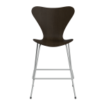 FRITZ HANSEN krzesło barowe SERIES 7 64cm fornir naturalny bardzo ciemny dąb różne warianty