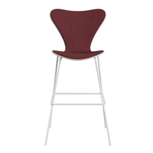 FRITZ HANSEN krzesło barowe SERIES 7 76cm barwiony fornir tapicerowany front różne warianty