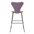 FRITZ HANSEN krzesło barowe SERIES 7 76cm barwiony fornir tapicerowany front różne warianty