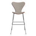 FRITZ HANSEN krzesło barowe SERIES 7 76cm barwiony fornir tapicerowany front różne warianty