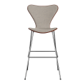 FRITZ HANSEN krzesło barowe SERIES 7 76cm lakierowany fornir tapicerowany front różne warianty