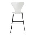 FRITZ HANSEN krzesło barowe SERIES 7 76cm fornir barwiony  różne warianty biały