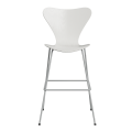 FRITZ HANSEN krzesło barowe SERIES 7 76cm fornir barwiony  różne warianty biały