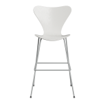 FRITZ HANSEN krzesło barowe SERIES 7 76cm fornir barwiony  różne warianty biały
