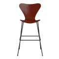 FRITZ HANSEN krzesło barowe SERIES 7 76cm fornir barwiony różne warianty wenecka czerwień