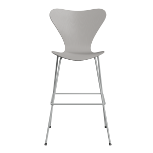 FRITZ HANSEN krzesło barowe SERIES 7 76cm fornir barwiony różne warianty szarość 9