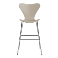 FRITZ HANSEN krzesło barowe SERIES 7 76cm fornir barwiony różne warianty jasny beż