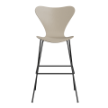 FRITZ HANSEN krzesło barowe SERIES 7 76cm fornir barwiony różne warianty jasny beż