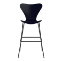 FRITZ HANSEN krzesło barowe SERIES 7 76cm fornir barwiony różne warianty granatowy